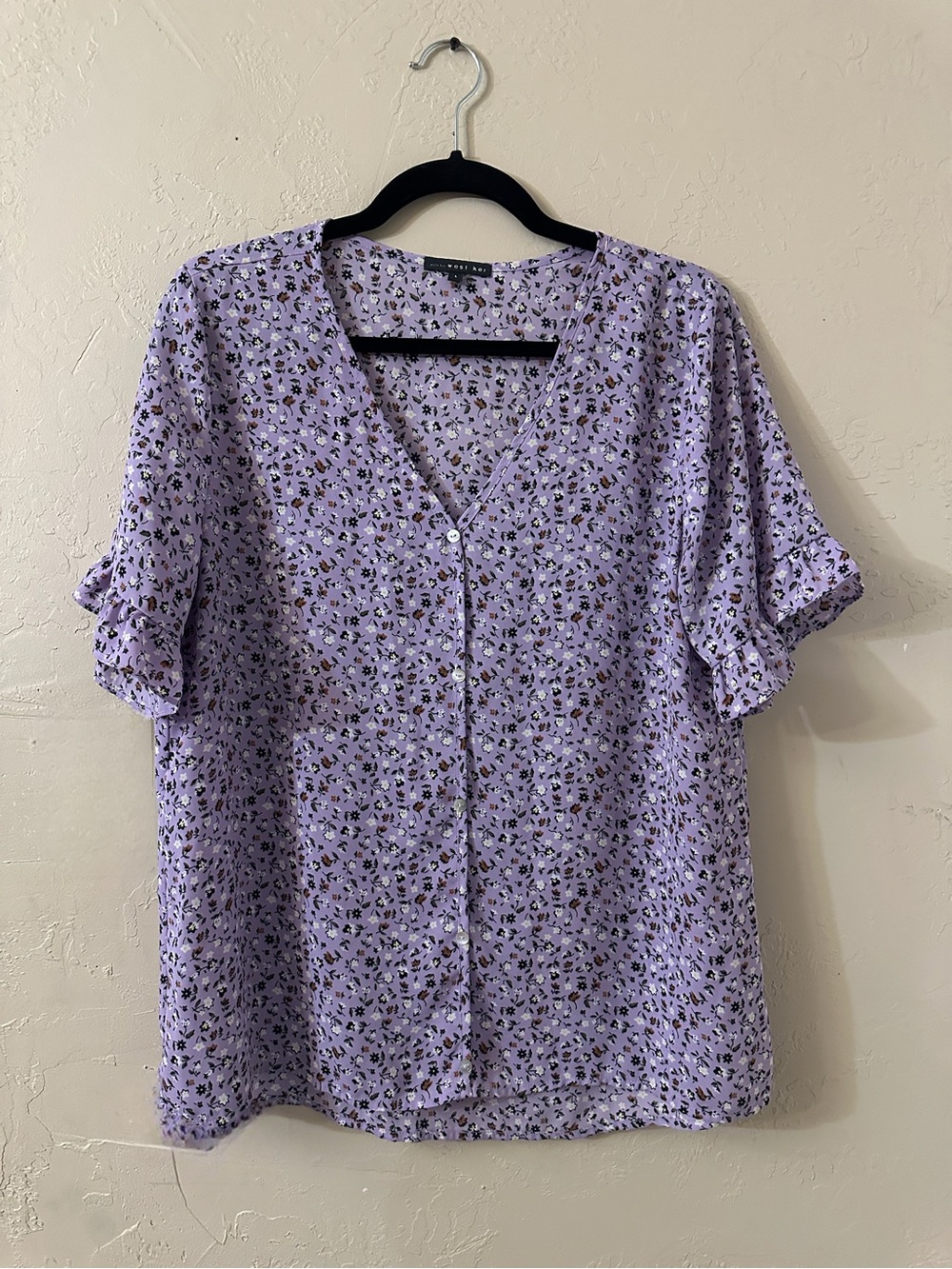 West Kei Calbon Ruffle Sleeve Blouse Size Large from Stitch Fix